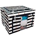 thumbnail image 1 of EREHome Polka dots stripes Brush strokes grunge Storage Bag Clear Window Storage Bins Boxes Large Capacity Foldable Stackable Organizer With Steel Metal Frame For Bedding,Clothes,Closets, Bedrooms, 1 of 3