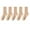 Khaki, variant on Lovskoo Women's Crew Socks Casual Cotton Mid-Calf Solid Color Socks Comfortable Warm Breathable Multicolor Socks 5 Pack Beige