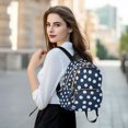 thumbnail image 6 of FORMRS Mini Backpack Purse for Women Quilted Travel Daypack Casual Shoulder Bag, Navy Blue Baseball Pattern, 6 of 7