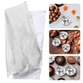 thumbnail image 3 of FELTECHELECTR 100 unidades de papel de aluminio para envolver alimentos, dulces, chocolate, té, para el hogar y la tienda, color plateado., 3 of 6