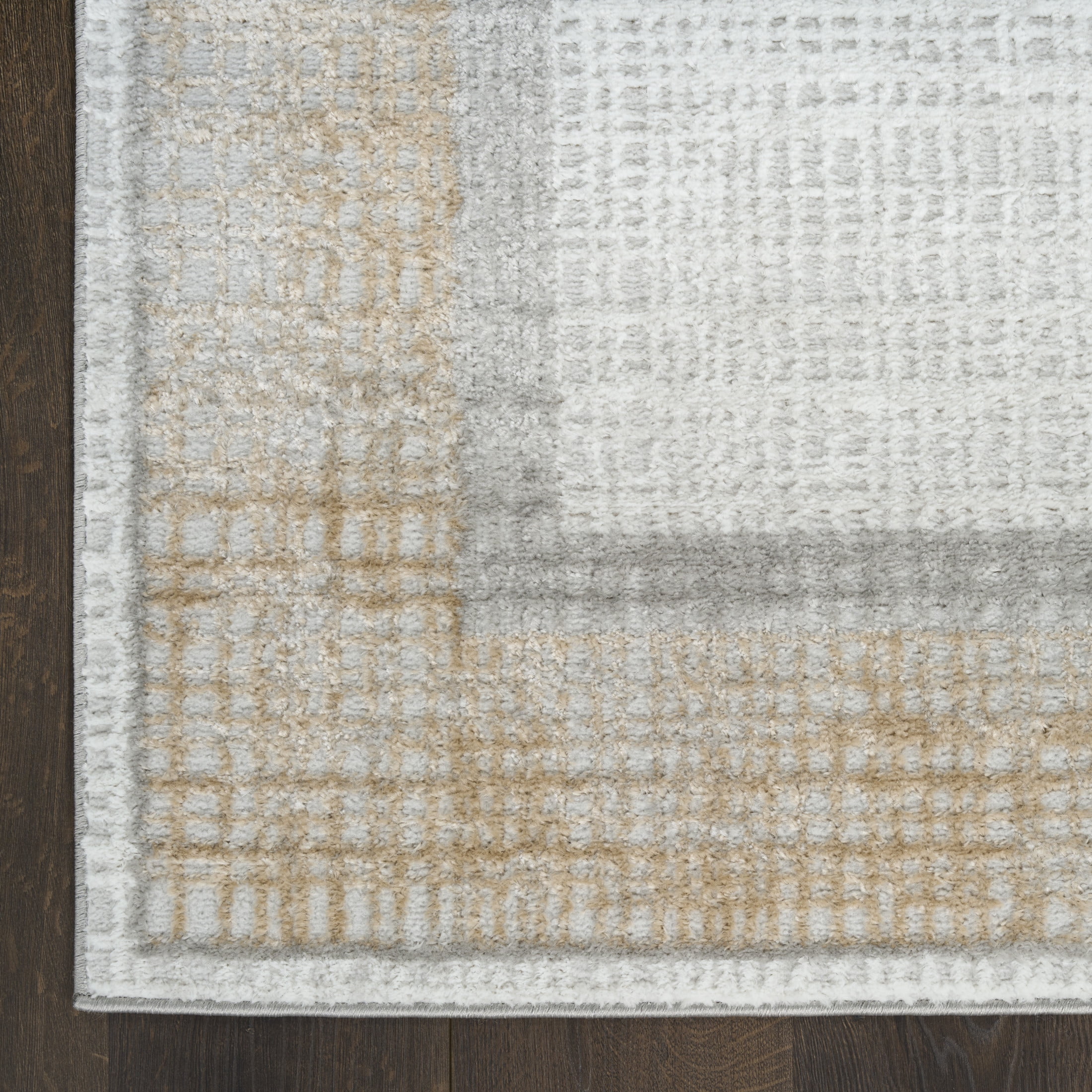 Nourison Dekor 7'10" x 9'10" Grey Modern Indoor Rug