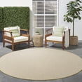 thumbnail image 4 of Nourison Courtyard 5' x Round Natural Modern Rug, 4 of 10