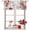 Beige Red, variant on Easter Valances for Windows Watercolor Colorful Leaf Kitchen Curtains Valances Floral Flower Plant Rod Pocket Small Window Treatments Flower Plant Valance Curtains for Living Room, 54x18 Inch