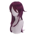 thumbnail image 1 of Peluca sintética para cosplay, 50 cm, resistente al calor, con capas moradas y rojas, 1 of 3