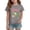 Gray, variant on Last Day of School Girls Shirts for Girls 10-12 Years Kids Csaual Summer Cute Alligator Print Tops Loose Crewneck Short Sleeve Tees