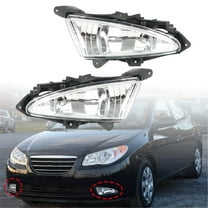 LABLT for Hyundai Elantra 2007-2010 Fog Lights Kit Clear Lens   Wiring Switch