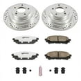 thumbnail image 3 of PowerStop Rear Z26 Street Warrior Carbon-Fiber Ceramic Brake Pad and Drilled and Slotted Rotor Kit Fits: SAAB SUBARU Select Models K447-26, 3 of 9