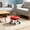 Red, variant on Gallickan Swivel-Wheel Low Stool, Home Plastic Casters Movable Seat, Compact Living Room Rolling Ottoman for Shoes, Foot Rest, 15.7x8.66in