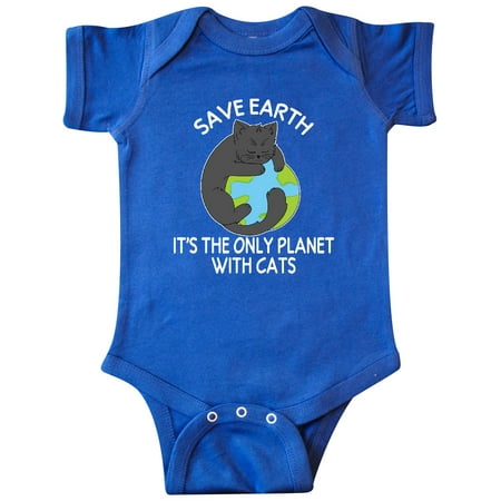 

Inktastic Save Earth It s the Only Planet with Cats with Black Cat Gift Baby Boy or Baby Girl Bodysuit