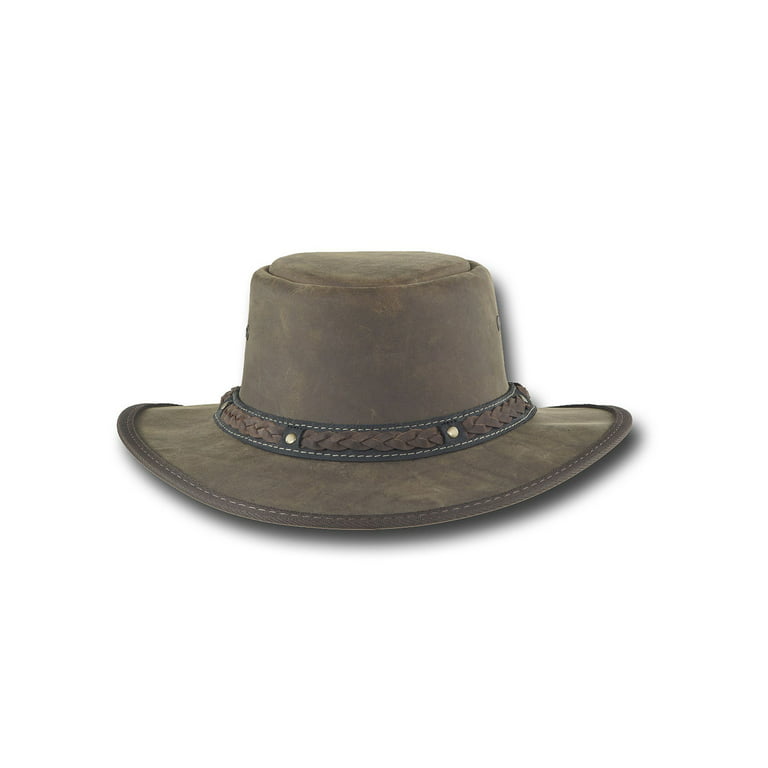 Barmah Hats Squashy Bronco Cooper Crossing Leather Hat - Item 1022