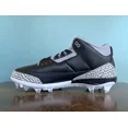 thumbnail image 3 of Ni - ke Ni - ke Air Jordan 3 Mid TD "Black Cement" Football Cleats Men's Size 15 FZ8626-001, 3 of 5