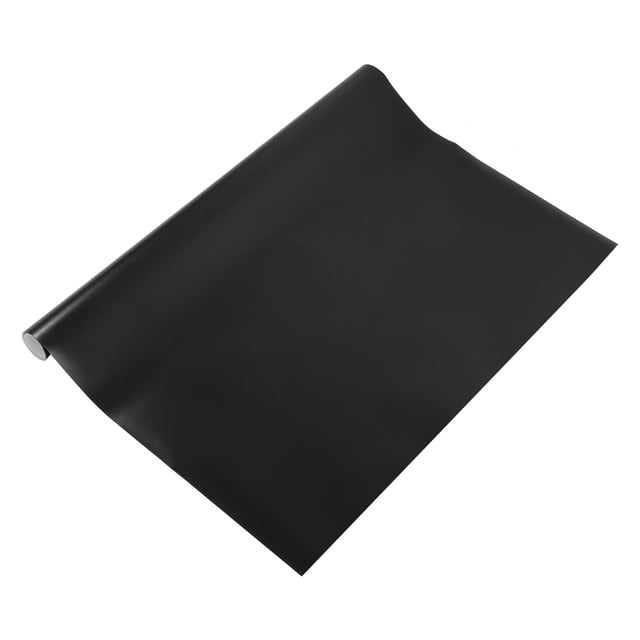 Unique Bargains Black Car Wrap Sticker Decal PVC Wrap Roll Bubble Free Self Adhesive Car Body Films Sticker 2.47ft x 5ft