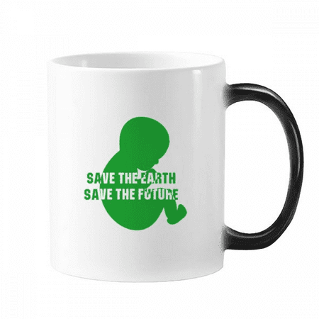 

Save The Earth Save The Future Mug Changing Color Cup Morphing Heat Sensitive 12oz