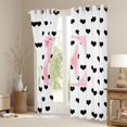 thumbnail image 3 of Manfei Kawaii Monogrammed Print D Blackout Curtains Set of 2 (38x54 Each),Kawaii Loves Print Living Room Curtains, 3 of 6