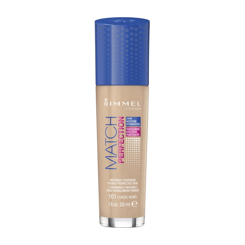 Rimmel London Match Perfection Foundation 1.0 oz - 101 Classic Ivory