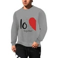 thumbnail image 3 of Baqcunre Valentine'S Day Shirts For Women 2024 Sweatshirt Cute Heart Shaped Printed Pullover Crewneck Shirt(Grey XS-6XL),Long Sleeve Shirts For Women Graphic Tees Womens Fashion Womens Tops, 3 of 5