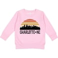 thumbnail image 2 of Inktastic Charlotte North Carolina Skyline Toddler Sweatshirt, 2 of 4