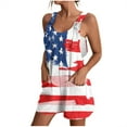 thumbnail image 1 of Penkiiy Combinaison Sans Manches Imprimé Drapeau USA pour Femmes, Multicolore, TG, 1 of 5