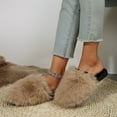 thumbnail image 6 of Ghost Slippers For Women Fuzzy House On Indoor Outdoor Bedroom Furry Lined Ladies Comfy Memory Foam Female Home Shoes Anti-Skid Rubber Hard Sole Khaki 37, 6 of 7