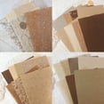 thumbnail image 3 of 30 hojas de papel para álbum de recortes hechas a mano, tamaño A5, tela de malla, mezcla de papel especial de morera para álbumes de recortes, diarios basura, suministros para diarios,, 3 of 7