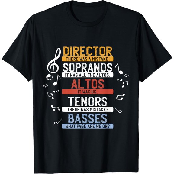 Choir Joke Shirt | Funny Music Singing Tee | Men Women Kids T-Shirt