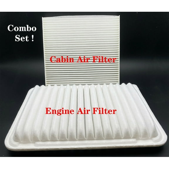 CABIN & AIR FILTER COMBO FOR TOYOTA CAMRY 2.5L 2.4L ENGINE 2007-2017 17801-0H050