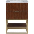 thumbnail image 4 of Meridian Furniture Monad Walnut Bathroom Vanity, 4 of 16