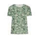 thumbnail image 4 of Tops de Ajuste Suelto para las Mujeres Impreso Manga Corta Suéter Camiseta Cuello Redondo Blusa Casual, Top de Moda para el Uso Diario Y las Salidas, 4 of 6