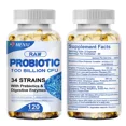 thumbnail image 7 of MENXI  Probiotics Digestive Enzymes -Prebiotics  Probiotics for Gut  Digestive Health - Meal Time Discomfort Relief,120 Capsules, 7 of 7