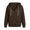 Brown, variant on Women's Fleece Hoodie with Snap Buttons & Thumbholes, Drawstring V-Neck Pullover, Oversized Winter Warm Casual Top, S-2XL