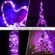 thumbnail image 3 of Cortina de luces, 300 luces LED, 8 modos, resistente al agua, iluminación decorativa para interiores y exteriores, ideal para ventanas, bodas, cumpleaños, hogar y jardín, color morado., 3 of 5