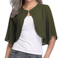 thumbnail image 1 of Cardigan Court pour Femmes en Mousseline, Haut Ouvert à l'Avant, Boléro, Shrug, Manches Courtes, Crop Tops, 1 of 4