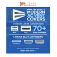 thumbnail image 7 of BUILDMART - 18" Linear Slot Diffuser - (2 Slot) Double Slot - White Decorative Aluminum Air Vent - Heating and Cooling Modern AC Vent Cover for Ceiling, Walls & Floors - Texas Buildmart, 7 of 7