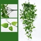 thumbnail image 1 of Adorno de pared verde artificial, adorno de pared con flores de plástico, decoración de pared verde artificial, arte de pared con plantas de hojas grandes, decoración fácil para el hogar,, 1 of 9
