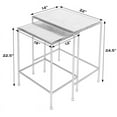thumbnail image 4 of Butler Specialty Company Outdoor Granite Stone & Iron Nesting Table in Black, 4 of 11