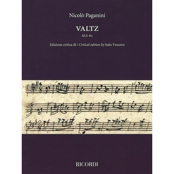 Valtz M.S. 80: Critical Edition by Italo Vescovo Violin Solo, (Paperback)