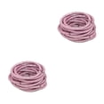 thumbnail image 2 of Qarigey 10 piezas de bandas para el cabello Bling Hairband decorativo sólido Universal protector Cola de Caballo titular Scrunchies accesorios Rosado 2piezas, 2 of 6