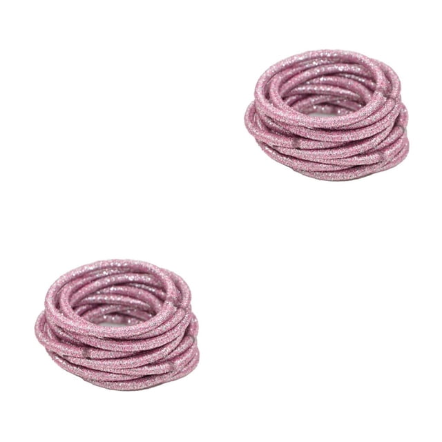 Sonducket 10 piezas de bandas para el cabello, diadema elástica con moño, soporte decorativo ajustable para la cabeza, accesorios de estilo sin Rosado 2piezas