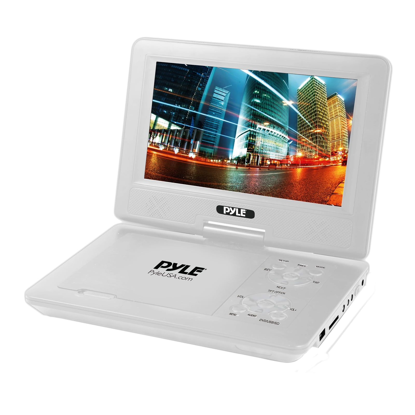 9" Portable CD/DVD Player, Builtin Battery, USB/SD Card Memory Readers