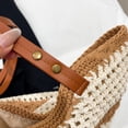 thumbnail image 4 of Women's Woven Large Capacity Tote Shoulder Crochet Beach Bag- Woven Boho Purse Knitted Shoulder Bag for Summer Vacation Beachy Travel Pool, 4 of 5
