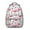Grey-80, variant on Geometric Deer Head Pattern Backpack – Artistic Hunter Print School Bag with Nordic Forest, Ethnic Rustic and Nature Style