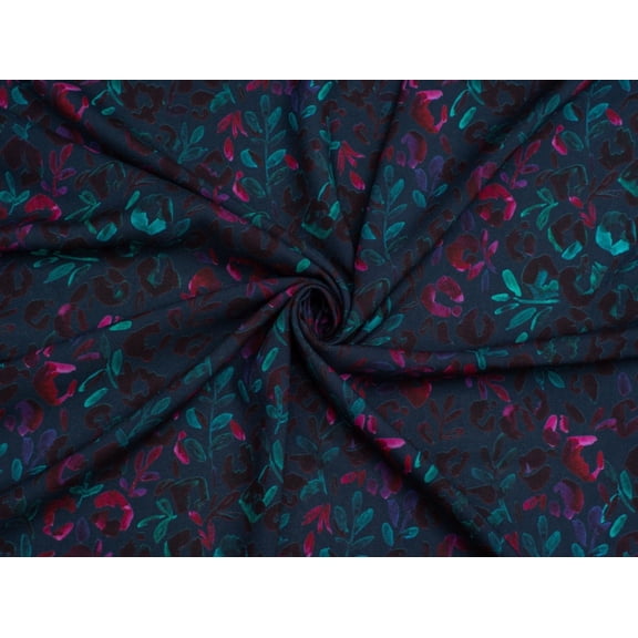 Boudoir Bouquet Viscose Challis Fabric Minerva Exclusive - per yard