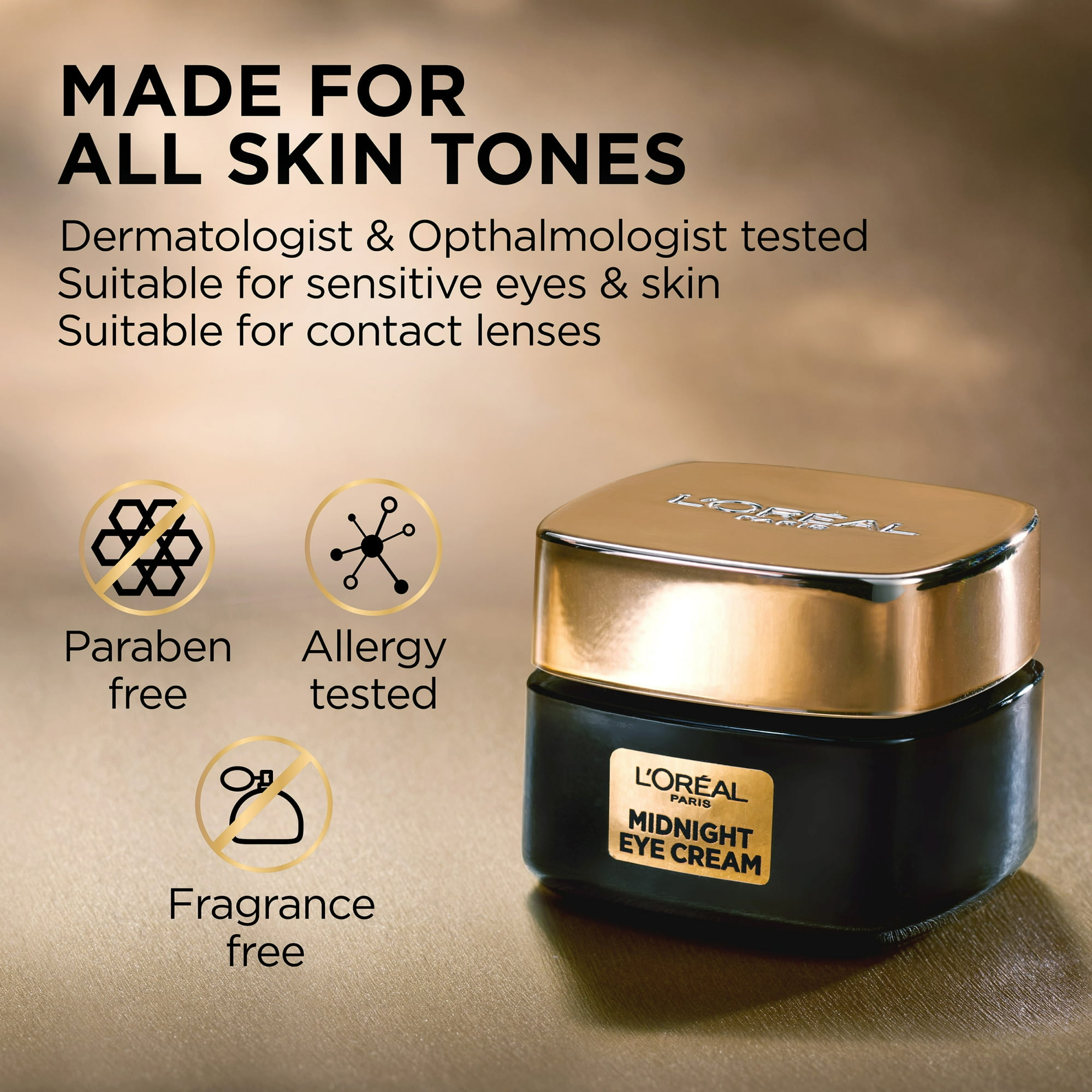 L'Oreal Paris Age Perfect Cell Renewal Midnight Anti Aging Eye Cream with Antioxidants, 0.5 fl oz