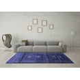 thumbnail image 3 of Ahgly Company Indoor Square Persian Blue Traditional Area Rugs, 6' Square, 3 of 4