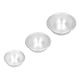 thumbnail image 5 of Moldes de bolas de sal de baño de aleación de aluminio para el hogar, peso ligero, modelo de hielo, juego de moldes para hornear pasteles #24, 5 of 8