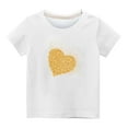 thumbnail image 4 of Summer Clearance Holiday Deals 2025! QTOCIO Toddler Girl Clothes, Summer Girls Shirts, Shirts For Kids Short Sleeve Graphic T-Shirt Round Neck Crop Top For 3-14 Years, White, 5 Years, 4 of 4