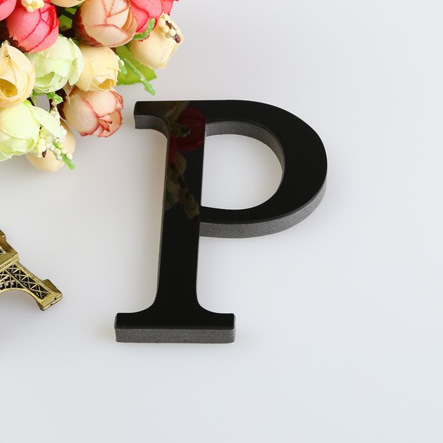 Wall Mural Home Sticker 3D Letters Acrylic Decals Art DIY 26 Home Wall Decoration for Living Room Bed Room Kitchen Contemporary Style
