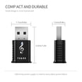 thumbnail image 4 of Matsuzay Transmisor receptor de audio Bluetooth 5.0 2 en 1 RCA USB 3.5mm Mini estéreo Bluetooth Jack para TV PC Car Kit Cables de audio/vídeo, 4 of 6
