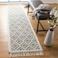 thumbnail image 3 of SAFAVIEH Natura Kayleah Geometric Wool Area Rug, Ivory/Black, 4' x 6', 3 of 9