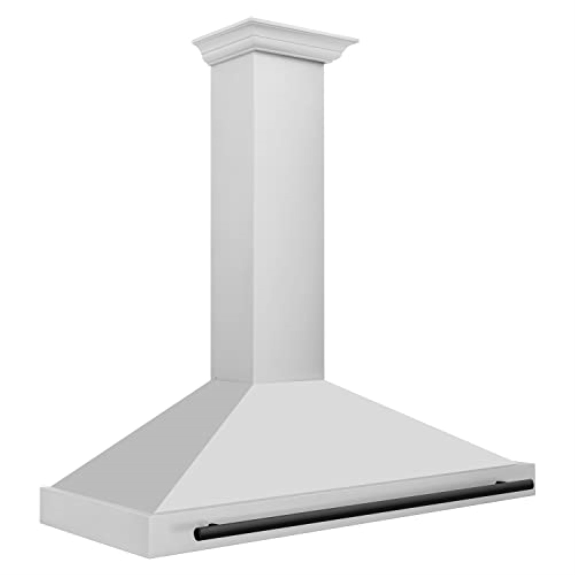 ZLINE 48 ZLINE Autograph Edition Stainless Steel Range Hood with Stainless Steel Shell and Matte Black Handle (KB4SNZ-48-MB)